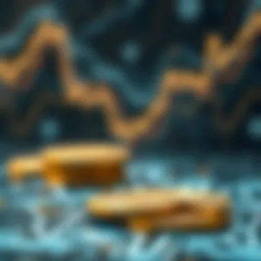 An abstract visualization illustrating the impact of cryptocurrencies on innovation and technology.