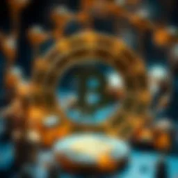 Conceptual illustration depicting the function of adapter tokens in blockchain ecosystems