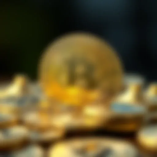 Conceptual illustration of digital currency transformation