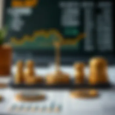 Visual representation of assets, liabilities, and equity