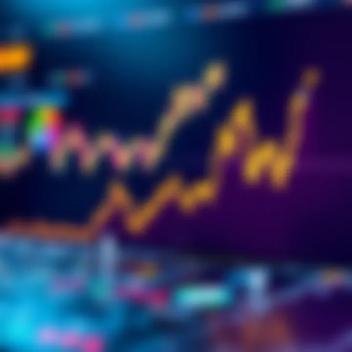 Graph illustrating cryptocurrency market trends