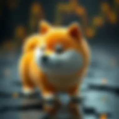 A digital representation of Baby Dogecoin's market trends