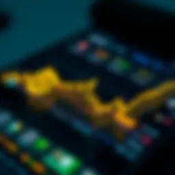 User interface of Binance mobile futures platform