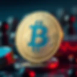 Conceptual illustration of cryptocurrency and bit count