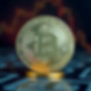 Bitcoin icon in global finance