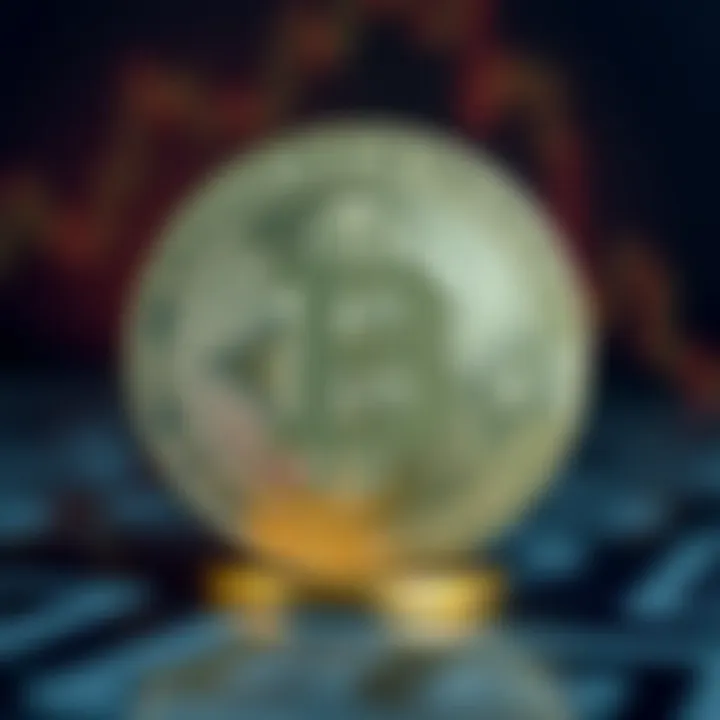 Bitcoin icon in global finance