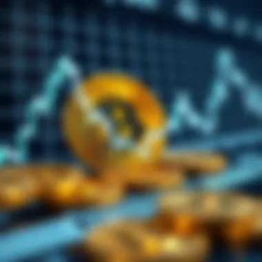 Graph illustrating Bitcoin and Korean Won exchange rate trends