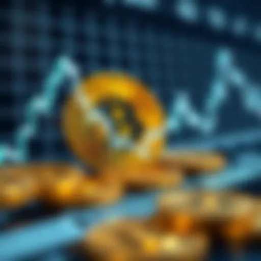 Graph illustrating Bitcoin and Korean Won exchange rate trends