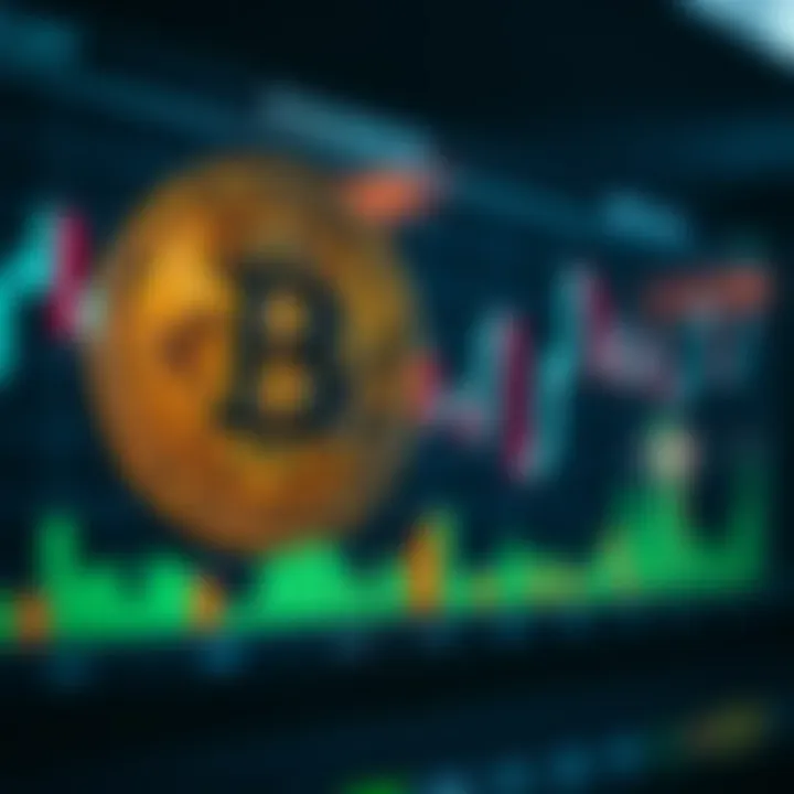 Detailed chart showing Bitcoin's price fluctuations