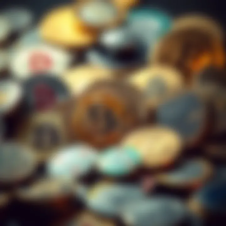 Visual representation of various cryptocurrencies available on BitKeep