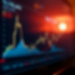 Chart showing cryptocurrency market trends