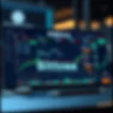 An illustration showcasing the Bittrex platform interface and trading features