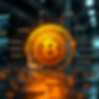 A conceptual diagram representing the technological foundations of blockchain