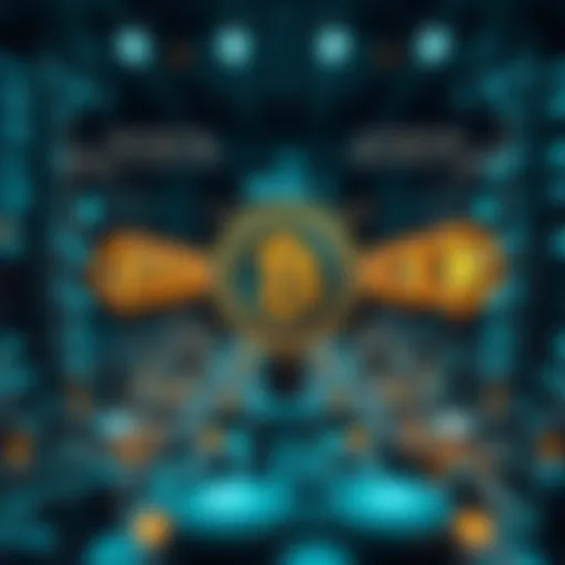 Illustration of centralized cryptocurrency systems depicting control