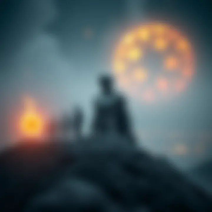 A conceptual illustration showing the evolution of the meta-hero concept within the cryptocurrency landscape.