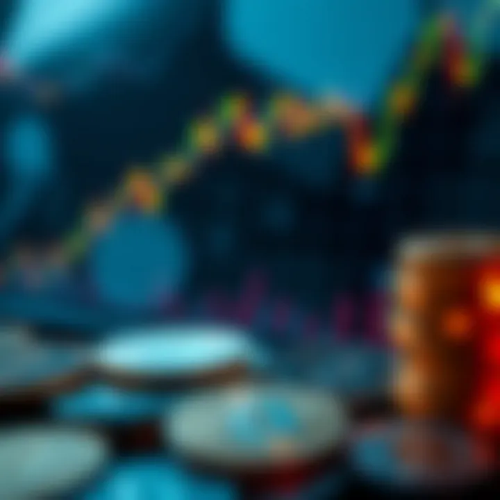 Market analysis chart showing trends in cryptocurrency investments