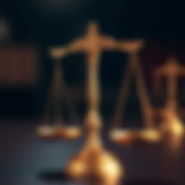 Illustration of legal scales representing regulatory frameworks