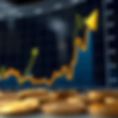 Graph illustrating market trends in cryptocurrency