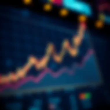 Graph illustrating cryptocurrency market trends