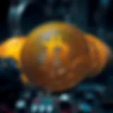 Conceptual representation of cryptocurrency mining