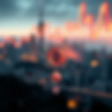 Diagram of technical analysis tools used in cryptocurrency trading