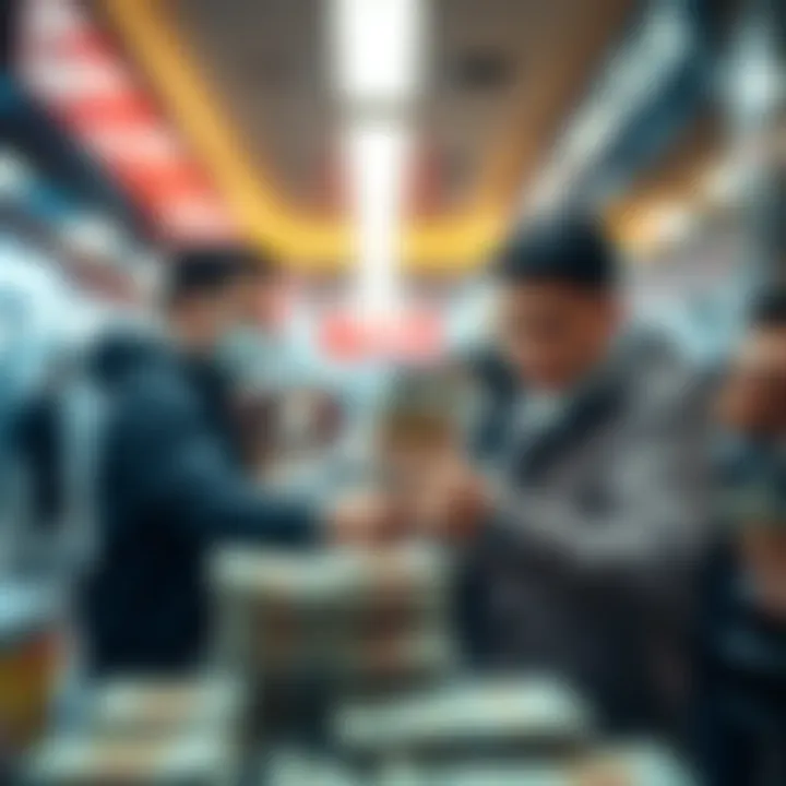 Exchanging currency at a bank for better rates