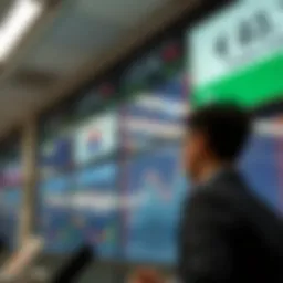 Currency exchange display showing South Korean Won and Australian Dollar