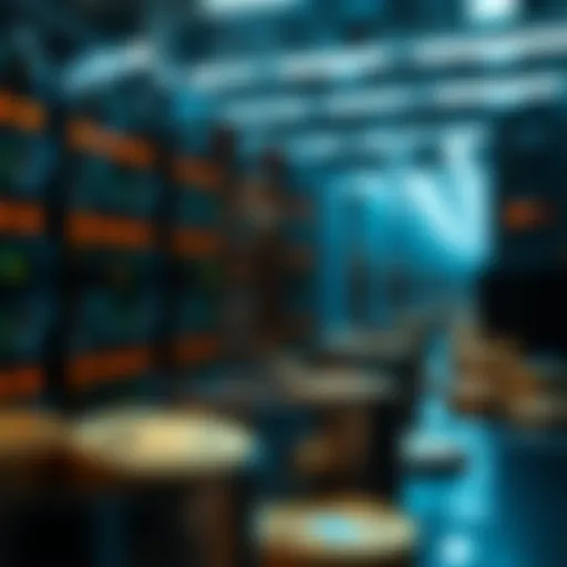 Illustration depicting secure cryptocurrency storage solutions