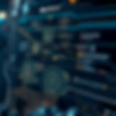 A diagram explaining the technical features and security challenges of DApps