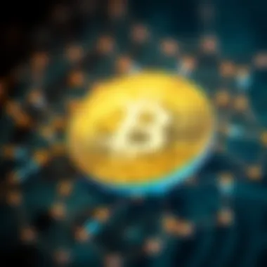 Conceptual visualization of data security in the cryptocurrency realm