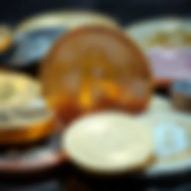 Diverse cryptocurrencies showcasing their unique features