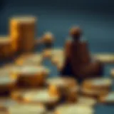 Conceptual illustration of escrow service in cryptocurrency