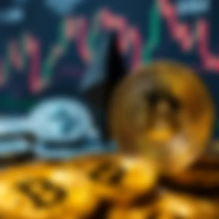 Comparative chart depicting the market positions of Ethereum and Bitcoin.