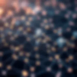 Ethereum blockchain network visualization