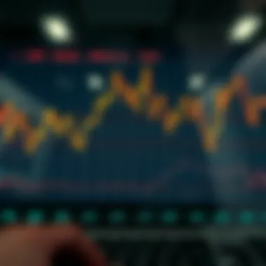 Chart showing fluctuating currency exchange rates between won and rupee