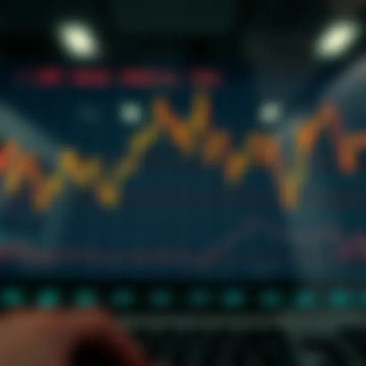 Chart showing fluctuating currency exchange rates between won and rupee
