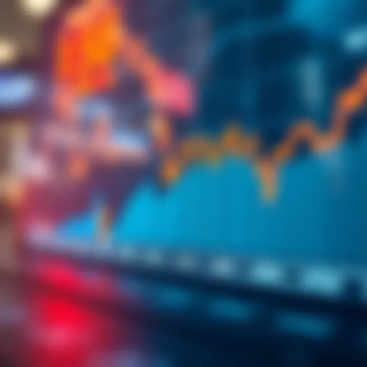 Graph showing exchange rate fluctuations