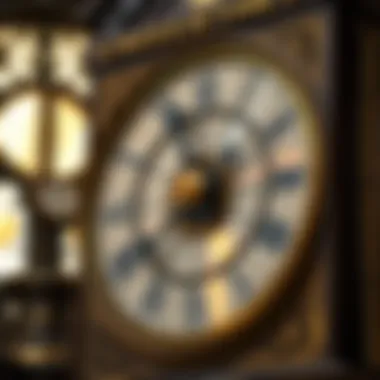 Historical clock representing the origin of Greenwich Mean Time