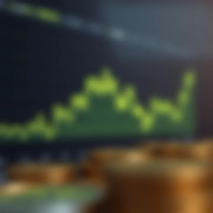 Graph showing exchange rate fluctuations