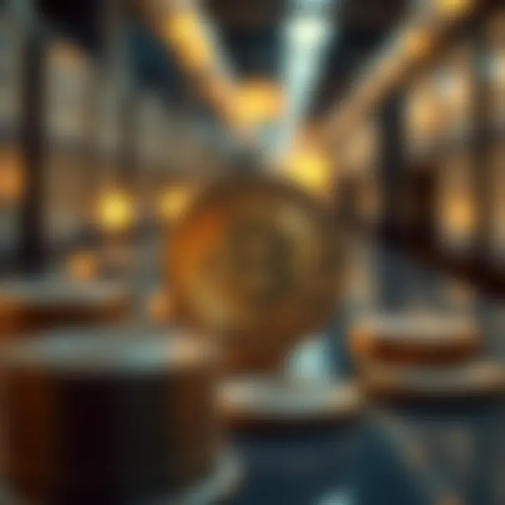 Illustration of institutional cryptocurrency custody services