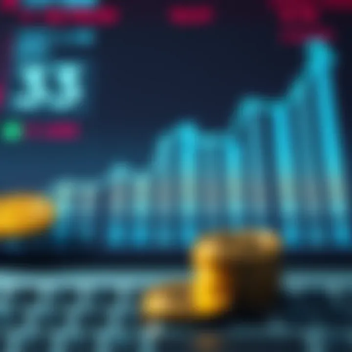 Graph showing investment strategies in cryptocurrency