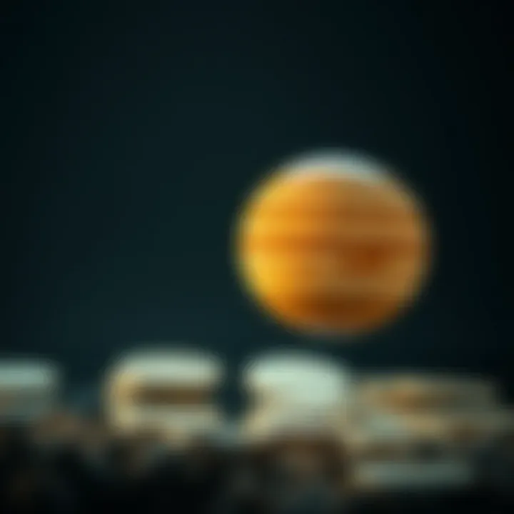 Conceptual representation of the Jupiter airdrop in cryptocurrency