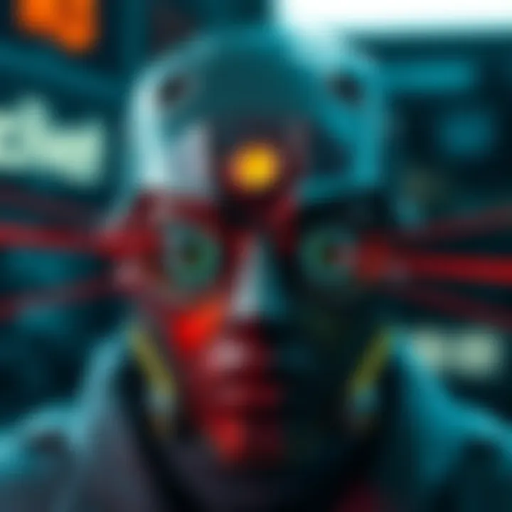 Symbolic representation of laser eyes in cryptocurrency culture