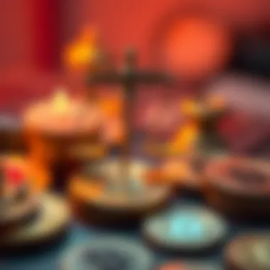 A conceptual image depicting the legal aspects of cryptocurrency transactions