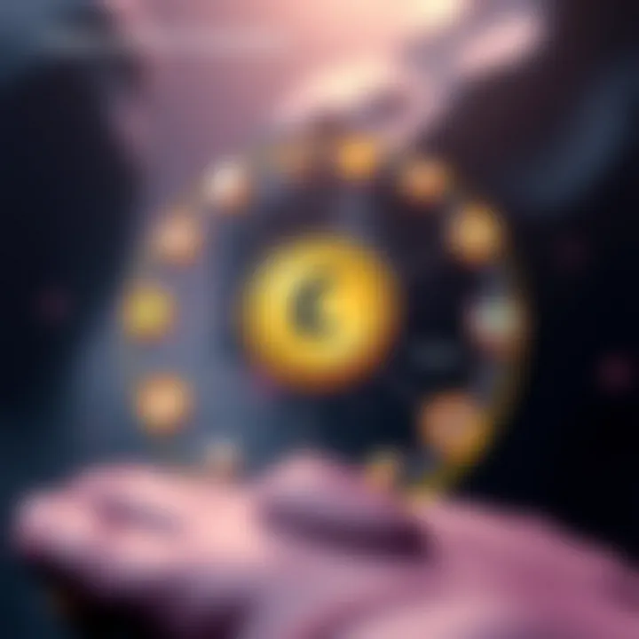 Conceptual graphic showing Mina Coin's ecosystem