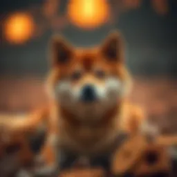 An artistic representation of Shiba Inu cryptocurrency