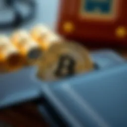 Conceptual illustration of a stablecoin in a digital wallet