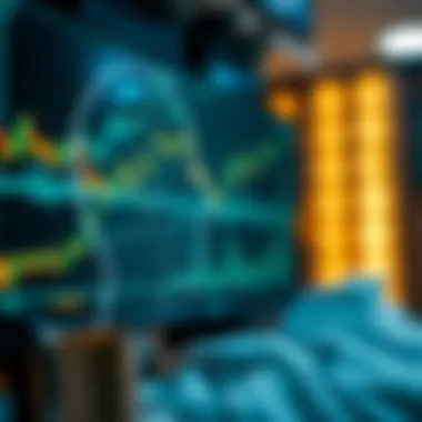 Conceptual image of combining technical analysis and market psychology