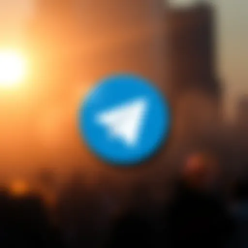 Telegram logo symbolizing the platform's role in cryptocurrency
