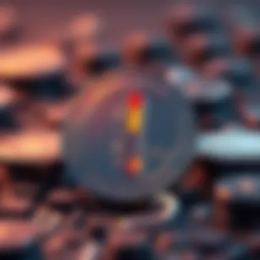 Visual illustration of the structural elements of temperature coin